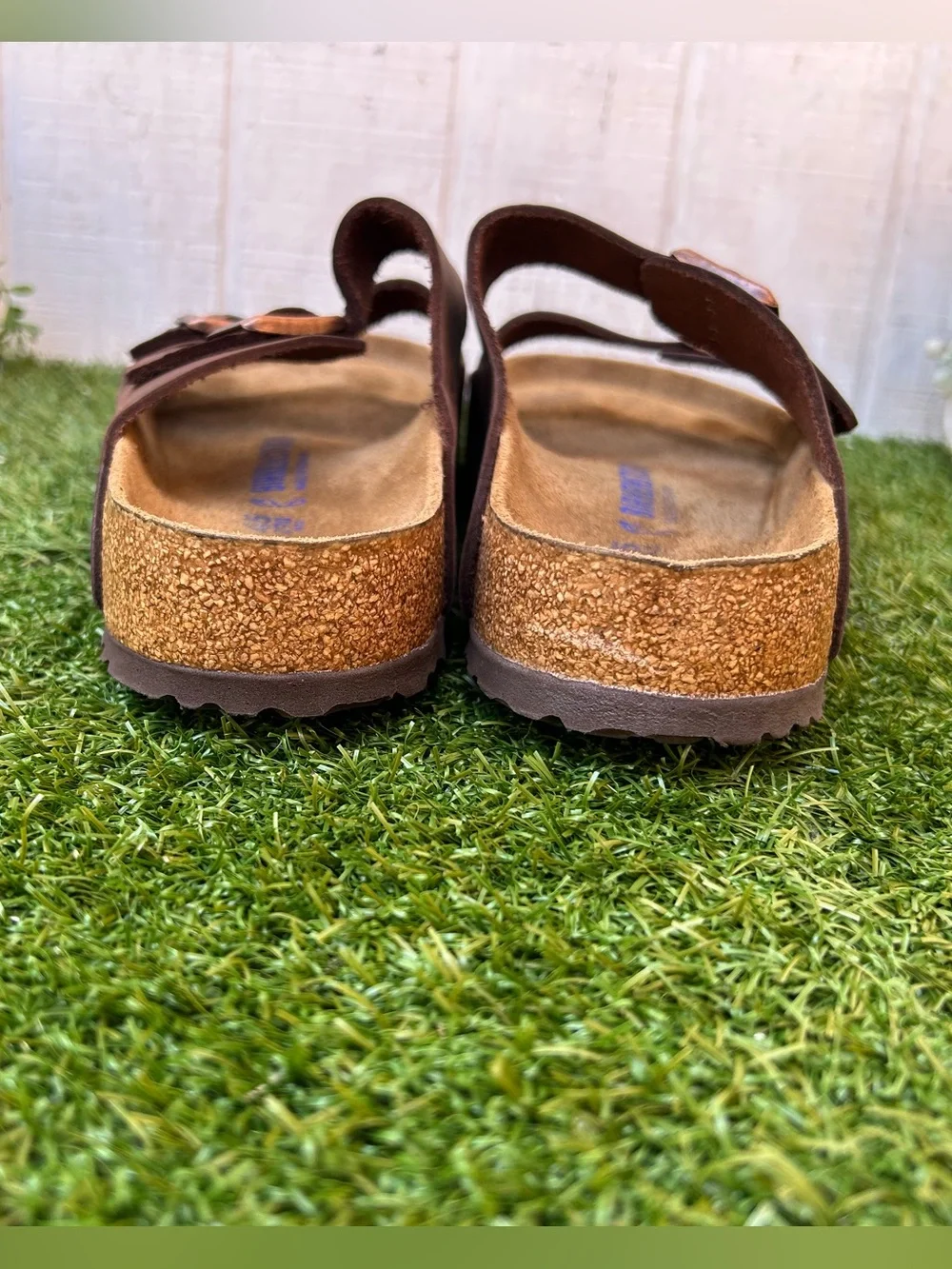 Birkenstock Arizona habana oiled leather men size  45US 12-12.5 gently used